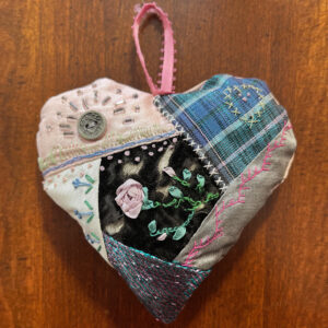 photo of a patchwork heart